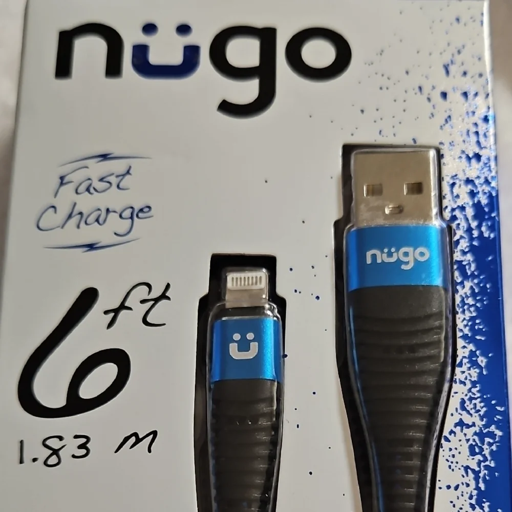 Blue Lightning Charger Sync Cable - 6ft